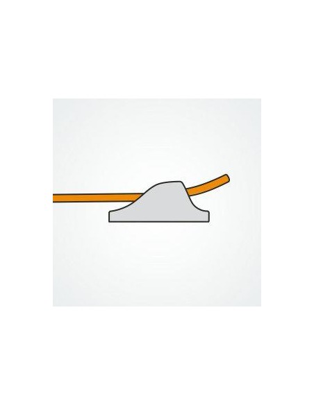 Clamcleat Mini Zwart 3-6 mm | Shipsworld
