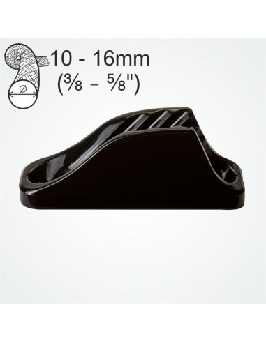 Clamcleat Major 10-16 mm Zwart | Shipsworld