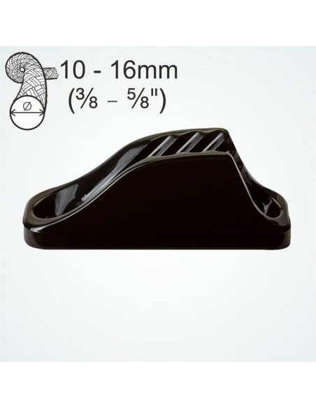 Clamcleat Major 10-16 mm Zwart | Shipsworld