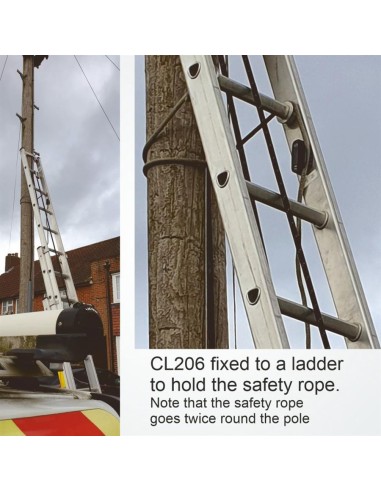 Clamcleat Lateral Stuurboord 6-10 mm Zwart | Shipsworld