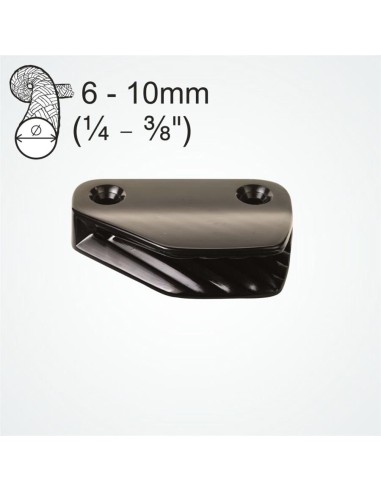 Clamcleat Lateral Bakboord 6-10 mm Zwart | Shipsworld