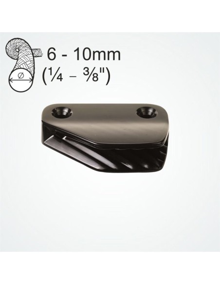 Clamcleat Lateral Bakboord 6-10 mm Zwart | Shipsworld
