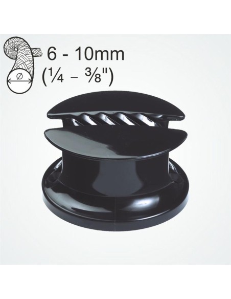 Clam-Bollard 6-10 mm zwart | Shipsworld