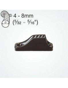 Clamcleat Midi 4-8 mm Zwart | Shipsworld