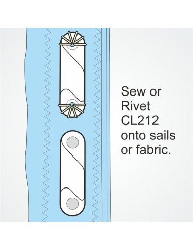 Clamcleat Leech Line Cleat 2-12 mm set | Shipsworld