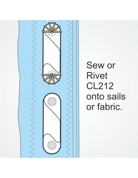 Clamcleat Leech Line Cleat 2-12 mm set | Shipsworld