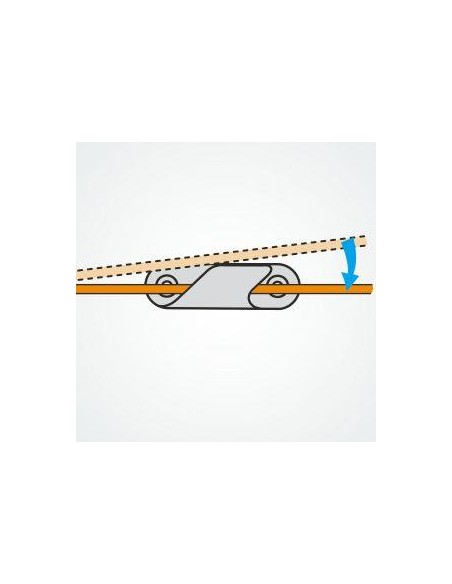 Clamcleat Fine Line Stuurboord Zwart | Shipsworld