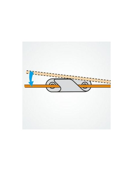 Clamcleat Fine Line bakboord 2-5 mm zwart | Shipsworld