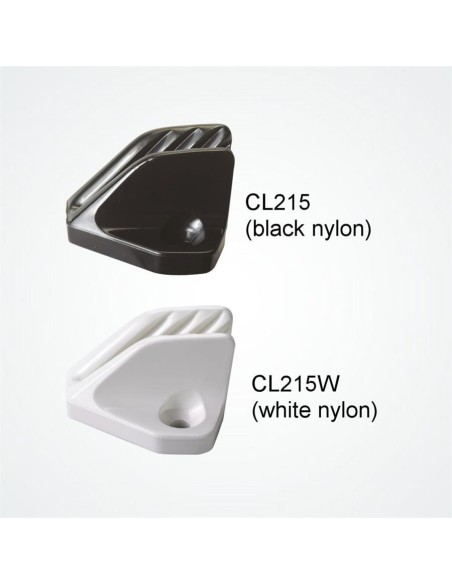 Clamcleat Side-Fixing Midi 4-8 mm zwart | Shipsworld