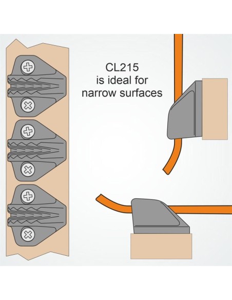 Clamcleat Side-Fixing Midi 4-8 mm zwart | Shipsworld