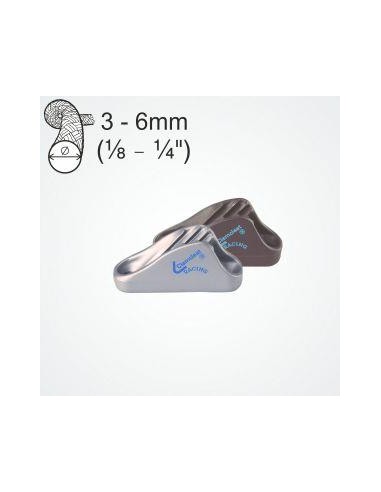 Clamcleat Racing Mini 3-6 mm Zilver | Shipsworld