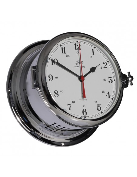 Royal 180 - Quartz Klok - Glazen Slaand - Arabisch - Verchroomd - Schatz 1881