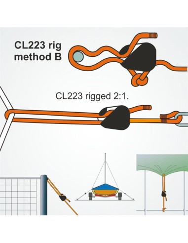 Clamcleat Loop Cleat 3-6 mm Wit | Shipsworld