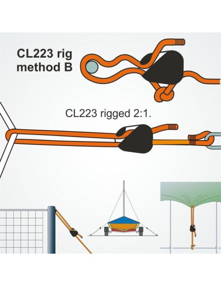 Clamcleat Loop Cleat 3-6 mm Wit | Shipsworld