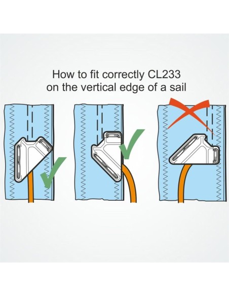 Clamcleat Sail Line Cleat 2-6 mm Wit | Shipsworld