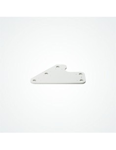 Witte Achterplaat voor CL233 Clamcleat | Shipsworld