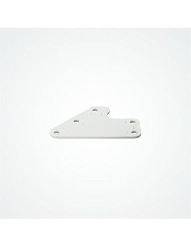 Witte Achterplaat voor CL233 Clamcleat | Shipsworld