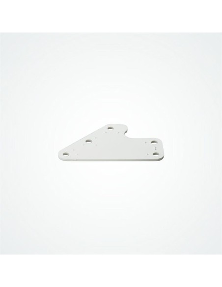 Witte Achterplaat voor CL233 Clamcleat | Shipsworld