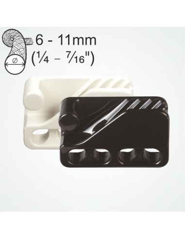 Clamcleat Fender Cleat Zwart 6-11 mm | Shipsworld