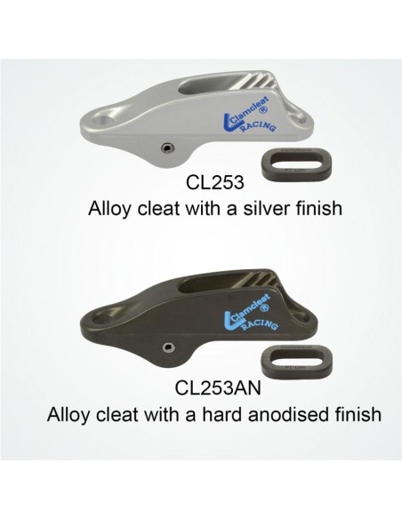 Clamcleat Trapeze & Vang Cleat 4-8mm Zilver | Shipsworld