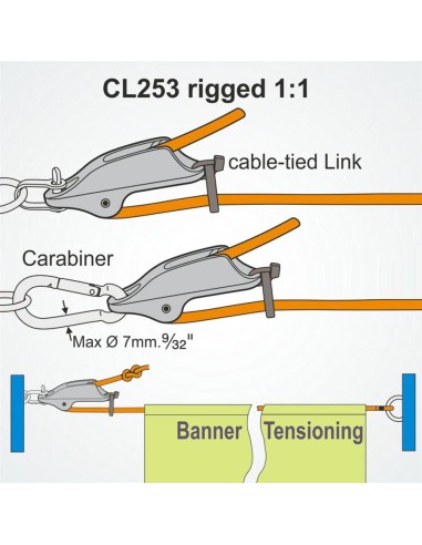 Clamcleat Trapeze & Vang Cleat 4-8mm Zilver | Shipsworld