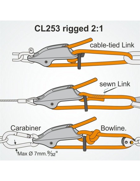 Clamcleat Trapeze & Vang Cleat 4-8mm Zilver | Shipsworld