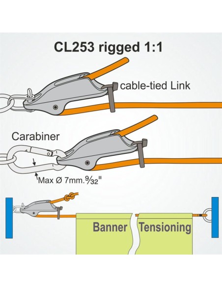 Clamcleat Trapeze & Vang Cleat 4-8 mm | Shipsworld