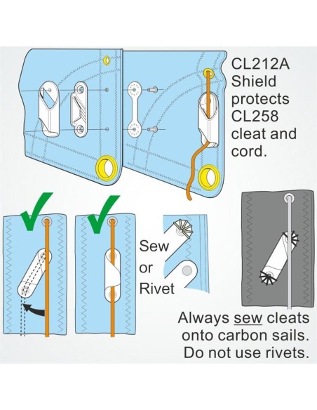 Clamcleat Racing Fine Line Stuurboord | Shipsworld