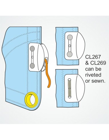 Clamcleat Racing Sail Edge 2-4 mm | Shipsworld