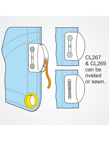 Clamcleat Racing Sail Edge 2-4 mm | Shipsworld