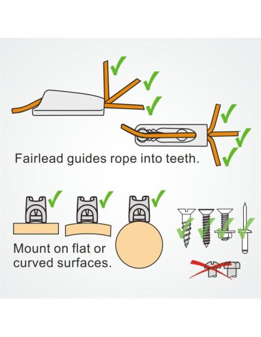 Clamcleat Racing Micros 1-4 mm | Shipsworld