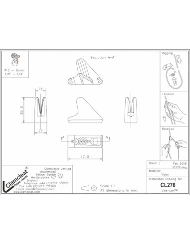 Medium Line-Lok 3-6 mm Zwart | Shipsworld
