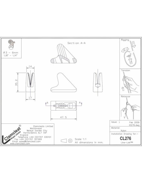 Medium Line-Lok 3-6 mm Zwart | Shipsworld
