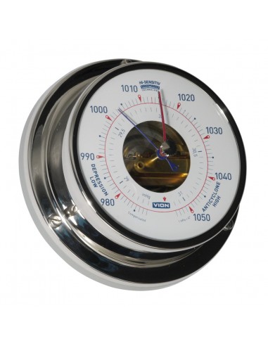 Barometer - Glanzend RVS - 97 mm - VION - Scheepsinstrumenten - A080 B - € 75,00