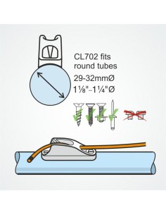 Clamcleat Aluminium Boom Cleat 3-6 mm | Shipsworld 2
