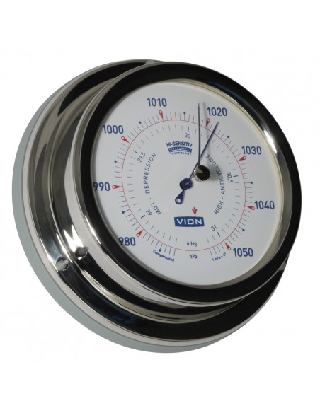 Barometer - Glanzend RVS - 129 mm - VION