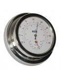 Thermometer / Hygrometer - Glanzend RVS - 129 mm