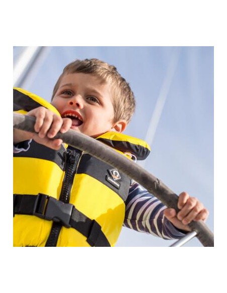 Crewsaver Zwemvest Spiral 100N Kind Geel/Zwart | Shipsworld