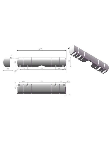 Dan-Fender Multi Dock Fender Wit 181 mm | Shipsworld