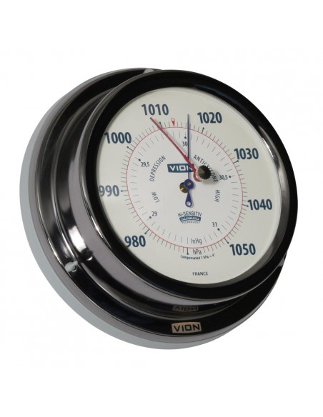 Barometer - Titanium Gekleurd - 129 mm - VION