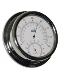Thermometer / Hygrometer - Glanzend RVS - 150 mm