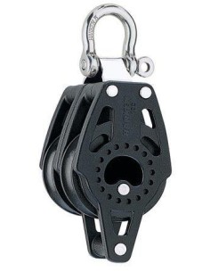 Harken Carbo 40mm 2-schijfsblok met hondsvot | Shipsworld