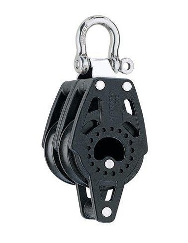 Harken Carbo 40mm 2-schijfsblok met hondsvot | Shipsworld