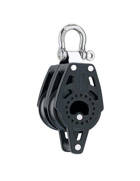 Harken Carbo 40mm 2-schijfsblok met hondsvot | Shipsworld