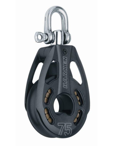 Harken 75mm Black Magic 1-schijfsblok | Shipsworld