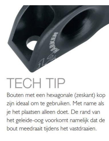 Harken Drievoudig Geleide Oog 10mm Aluminium | Shipsworld