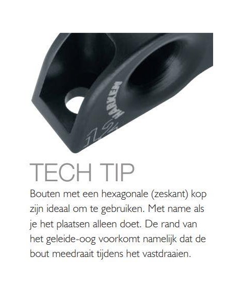 Harken Drievoudig Geleide Oog 10mm Aluminium | Shipsworld