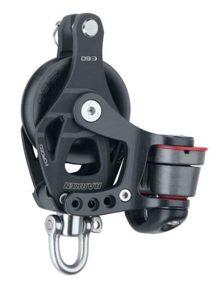 Harken Element 60mm 1-schijfsblok met klem | Shipsworld