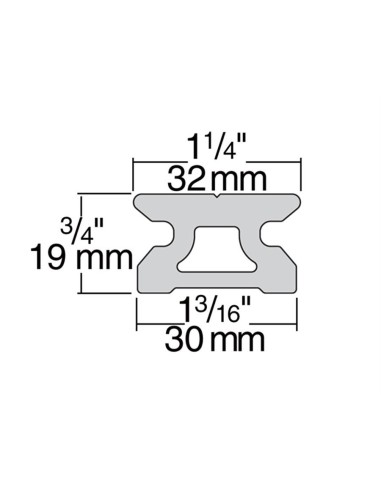 Harken 32mm BB rail CB 150cm | Shipsworld