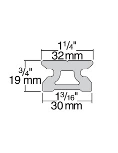 Harken 32mm BB rail CB 180cm | Shipsworld 2